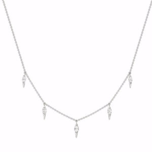 Shaun Leane Entwined 18ct White Gold 0.95ct Diamond Marquise Necklace