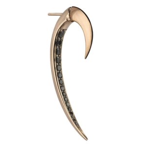 Shaun Leane Hook Single Rose Gold Vermeil Black Spinel Earring