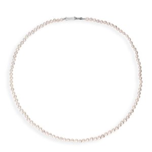 C W Sellors Sterling silver silver and grey pearl beaded necklace