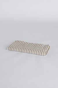 Home Hampton stripe linen napkin set of four - moss stripe