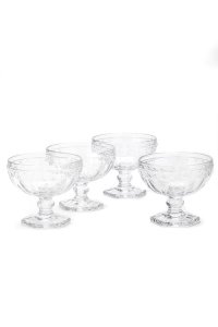 Ice Cream Bowl Set of 4 - Clear
