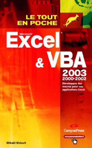 Excel et VBA 2003
