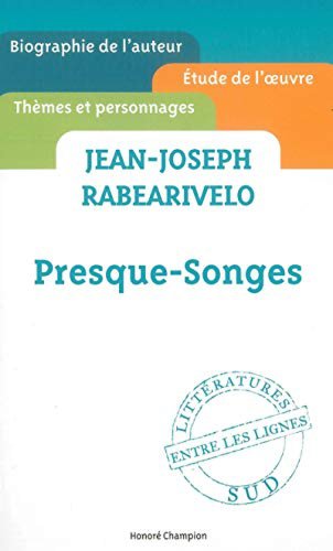 Jean-Joseph Rabearivelo Presque-songes