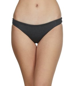 Akela Surf Brazil Reversible Bikini Bottom - Charcoal Large - Swimoutlet.com
