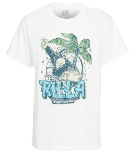 Grom Boys' Rilla Tee Shirt Big Kid - White Large Cotton - Swimoutlet.com