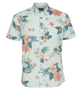 O'neill Men's Hulala Shirt - Seagreen Large Cotton - Swimoutlet.com