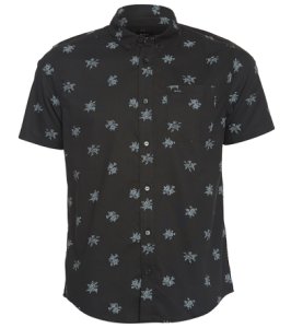 Rvca That'll Do Print Shirt - Black Small Cotton/Polyester - Swimoutlet.com