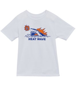 Volcom Boys' Hot Shark Tee Shirt Big Kid - White Large Cotton - Swimoutlet.com