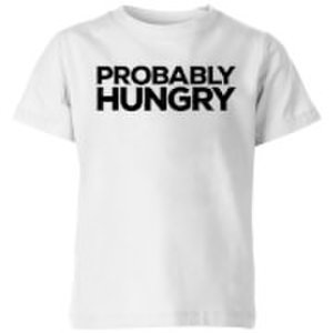 Probably Hungry Kids T-Shirt - White - 3-4 años - Blanco