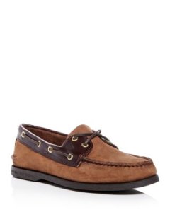 Sperry Men's Authentic Original Two Eye Nubuck Leather Boat Shoes
