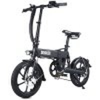 Gearbest Dohiker folding electric bicycle 250w collapsible electric commuter bike with 16inch wheels 36v 7.5ah rechargeable lithium-ion battery - black