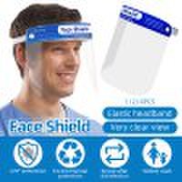 Gearbest Face shield safety reusable strong protection clear anti-fog flip-up elastic headband face shield