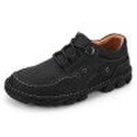 Gearbest Izzumi men handmade outdoor fashion casual shoes - eu 39 black