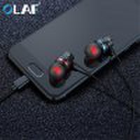 OLAF  Wire Earphone In-ear 4D Sound Good Voice Bluetooth Sport for Type C interface for phone