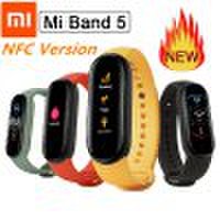 Gearbest Xiaomi mi band 5 / 5 nfc version smart wristband 1.1 inch color screen bracelet with magnetic charging 11 sports model bluetooth 5.0 remote camera