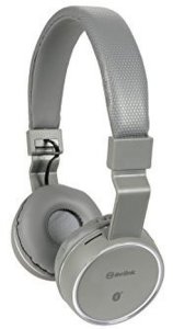 AV Link Bluetooth Noise Cancelling Headphones with FM Radio (Grey)