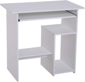 HomCom Compact Computer Desk, White