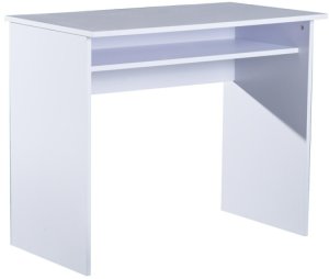 HomCom Computer Desk, White