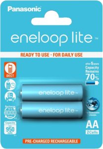 Panasonic eneloop Lite Ready-to-Use 2 AA NiMH 1,2V 950 mAh (2 St.)