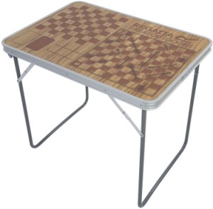 Regatta classic games camping table brown