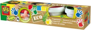 SES Creative 4 Pots of Eco Finger Paints