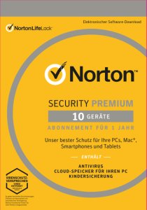 Symantec Norton Security Premium 3.0 (10 Devices) (1 Year) (DE) (PKC)