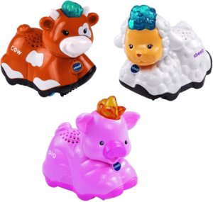 Vtech Toot-Toot Animals 3 Pack Pig, Sheep, Cow