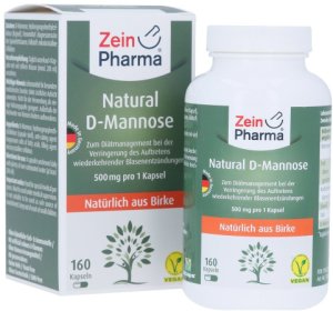 ZeinPharma Natural D-Mannose 500 mg Capsules (160 pcs)