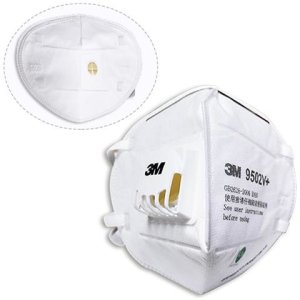 25x 3m 9502v + N95 Ffp2 Maschera Respiratore Anti Batteri Polvere Fumo Virus Pm2.5
