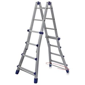 Facal Briko blu telescoping ladder aluminium, blue - ladders (51. 2 cm, 150 kg, 14 kg, 62 mm, 15. 2 cm, 14. 8 cm).