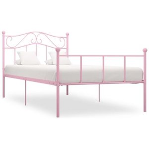 Vidaxl Giroletto rosa in metallo 100x200 cm