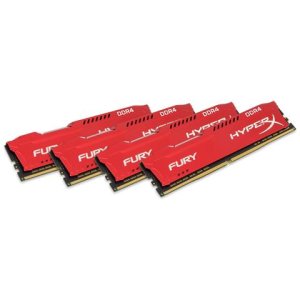 Memoria Dimm HyperX FURY 32 GB (4x8 GB) DDR4 2400 MHz CL 15 Colore Rosso