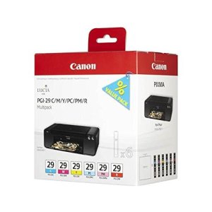 Canon Pgi-29 cartuccia ink originale a colori per pixma pro 1 printer confezione 6 pezzi