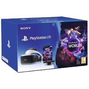 Sony Ps vr mk4 + camera + gioco vr worlds (voucher) - bundle fisico