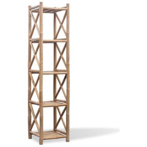 Vidaxl Scaffale a 5 piani in legno di bambù
