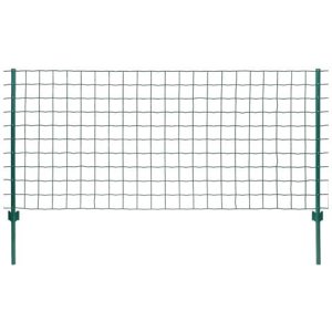 Vidaxl Set recinzione euro 20x1,5 m in acciaio verde