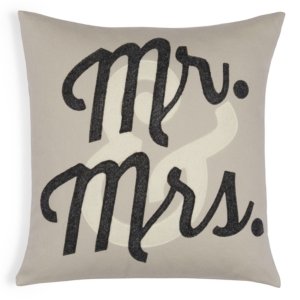 Alexandra Ferguson Mr. & Mrs. Decorative Pillow, 16 x 16