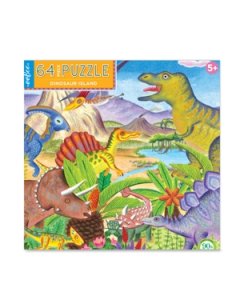 eeBoo 64 Pc. Dinosaur Island Puzzle - Ages 5+