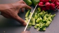 Closeup Of Person Hands Chopping Cucumber For Vegan Dish - 15 S