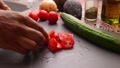 Closeup Person Hands Preparing Vegetables For Vegan Dish - 25s