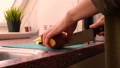 Housewife Preparing Veggies On Chopping Board For Vegan Dish- 8s
