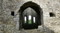Ireland Cashel Hore Abbey Windows Through Church Zoom In. Mov