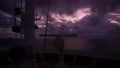 Pond5 Ship's bow navigating into purple night sky