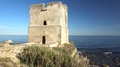Pond5 Spanish castle ruin, the salt tower overlooking the mediterranean ocean