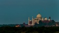 Taj Mahal In Agra, India At Night. Time-Lapse