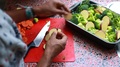 Time-Lapse Of Man Making Vegan Dish At Home - 15 Sec