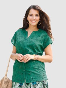 Blouse m. collection Groen