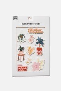 Typo - Plush Sticker Pack - Plant mama