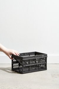 Typo - Small Foldable Storage Crate - Black
