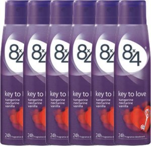 8x4 Deodorant Deospray Key To Love Voordeelverpakking